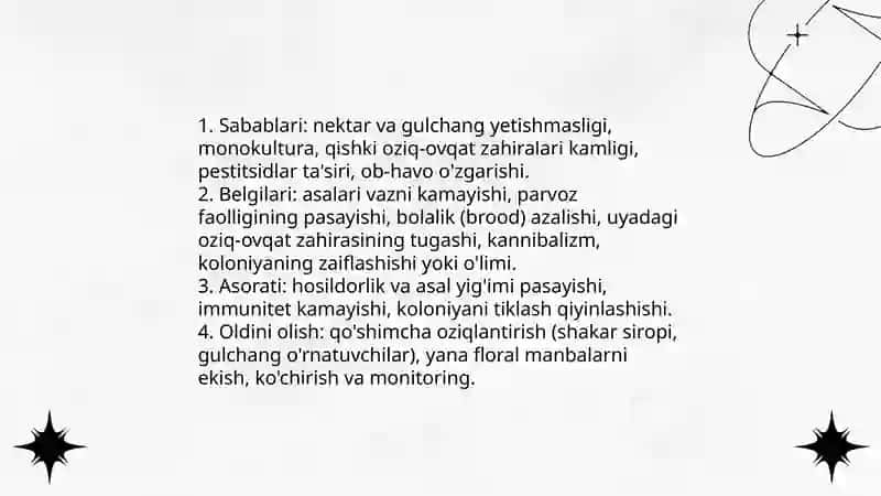 Asalarlarning yuqimsiz kasaliklari 3
