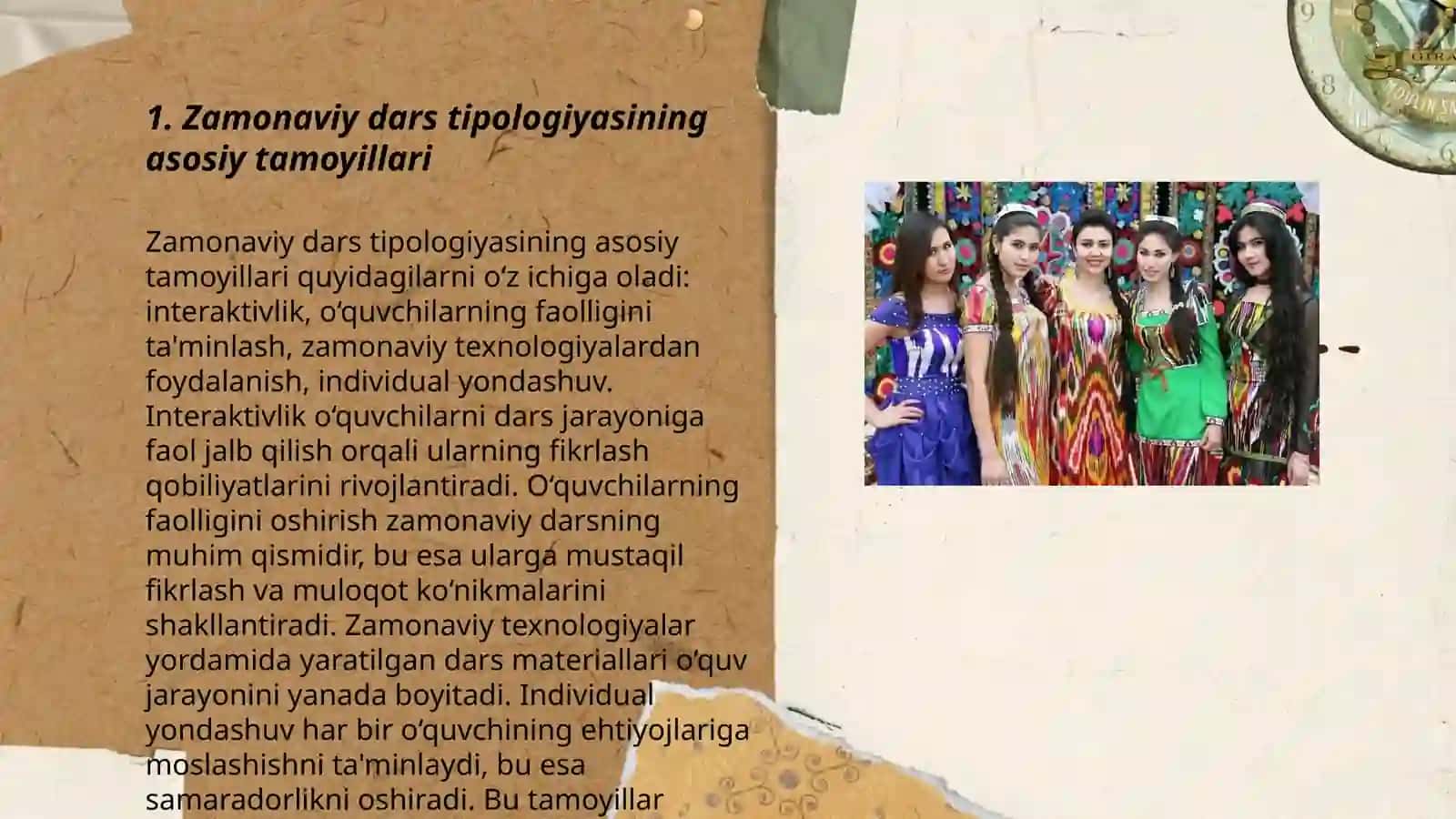 Zamonaviy dars tipologiyasi va unda qoʻyiladigan talablar 3