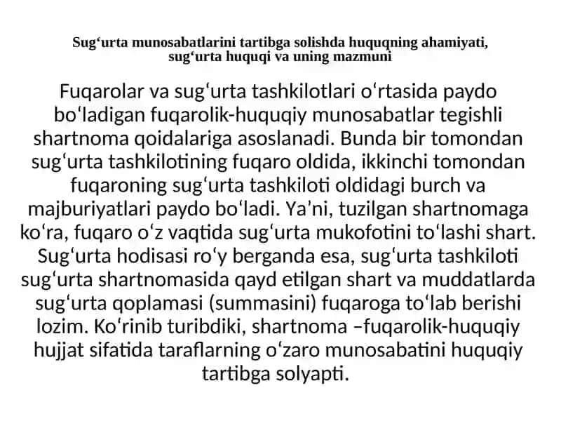 “SUG’URTA ISHI” FANIDAN MA’RUZA TAQDIMOTI 3