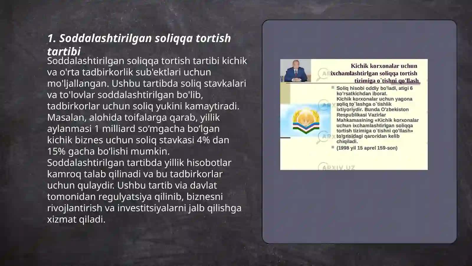 Soddalashtirilgan soliqqa tortish tizimi 3