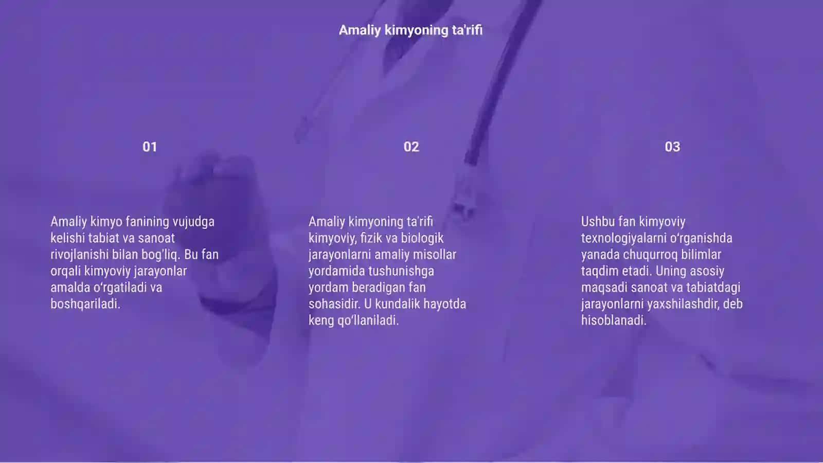 Amaliy kimyo fanining vujudga kelishi 3