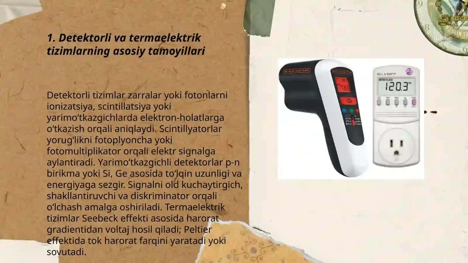 Detektòrli va termaelektrik tizimli asboblar 3
