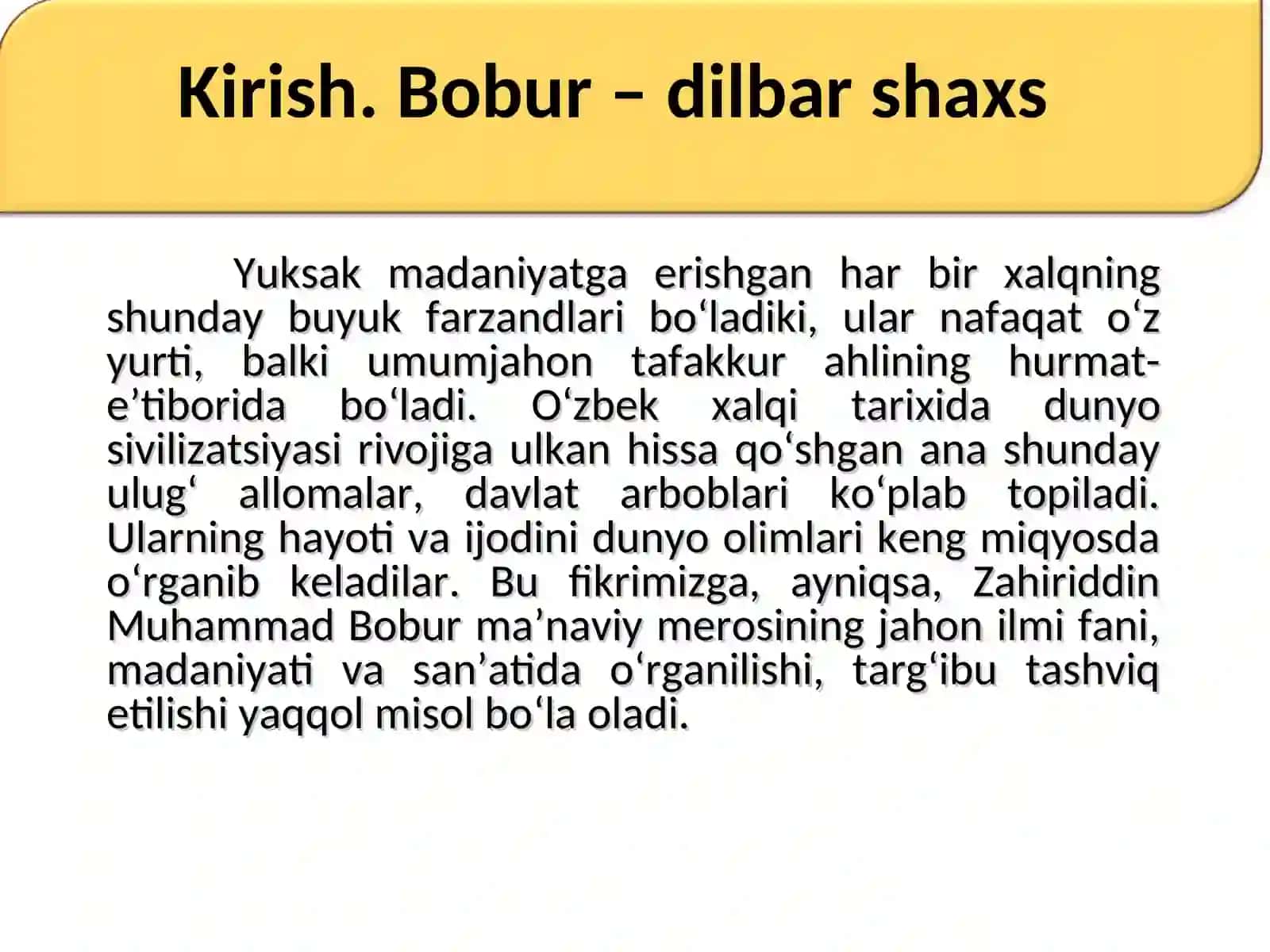 Bobur lirikasi 3