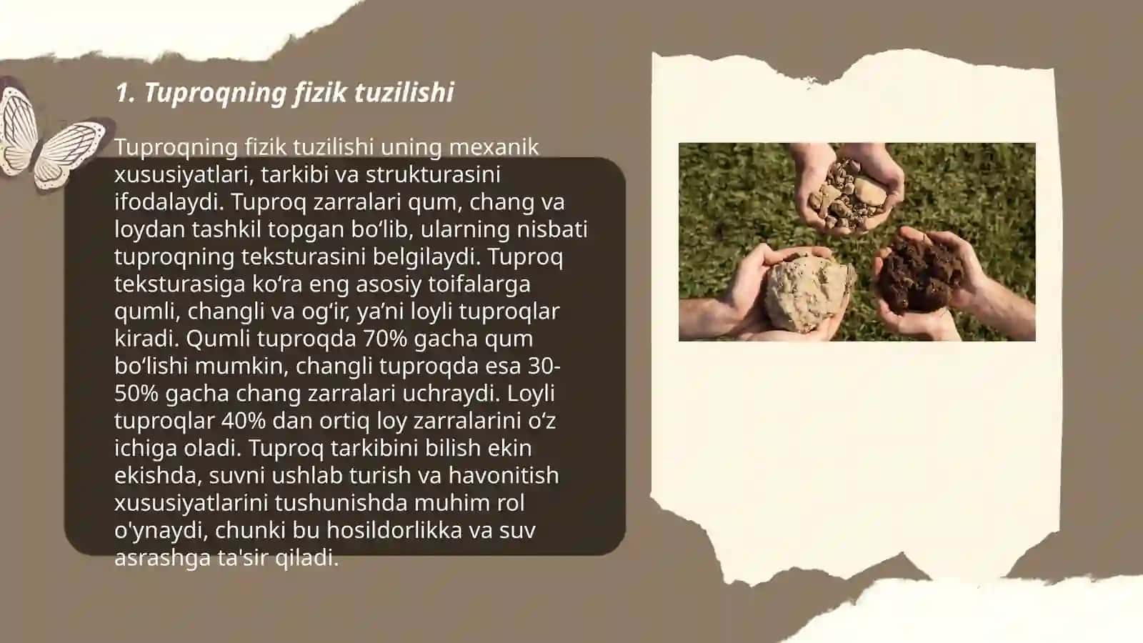 Tuproqning tuzilishi va uning kimyoviy tarkibi 3