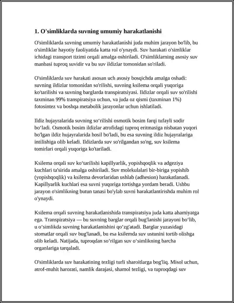 O'SIMLIKLARDA SUVNING HARAKATLANISHI 3