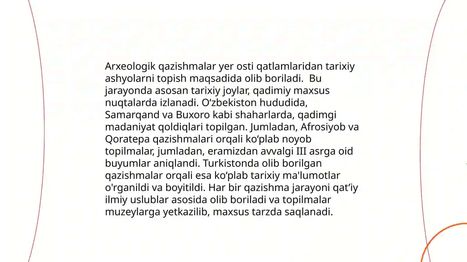 Arxeologiya va yordamchi fanlar 3
