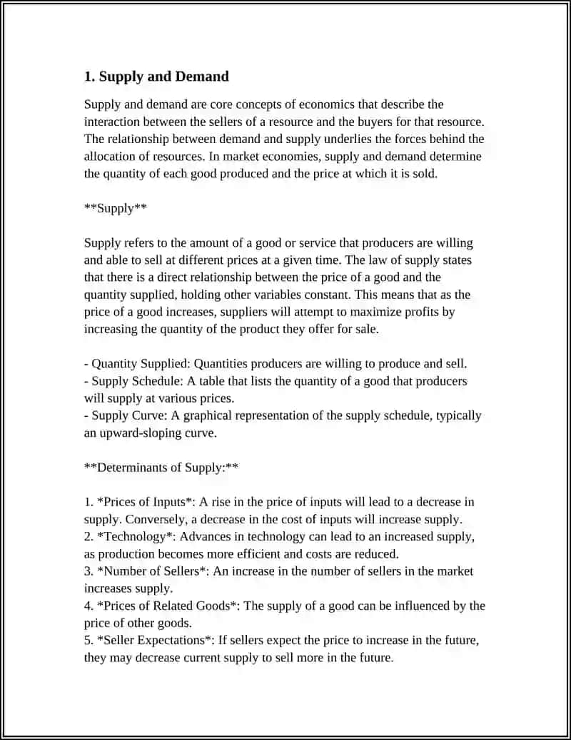 Referat (Theme: Economics Terms) 3