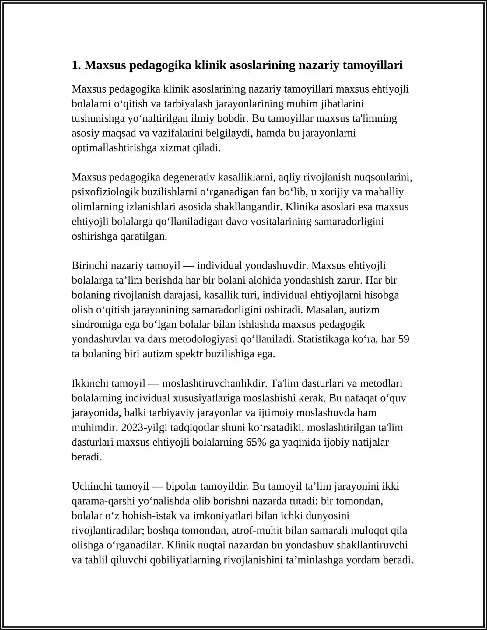MAXSUS PEDAGOGIKA KLINIK ASOSLARI FANINING MAQSAD VA VAZIFALARI 3