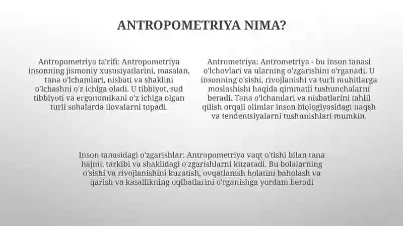 Antrometriya 3