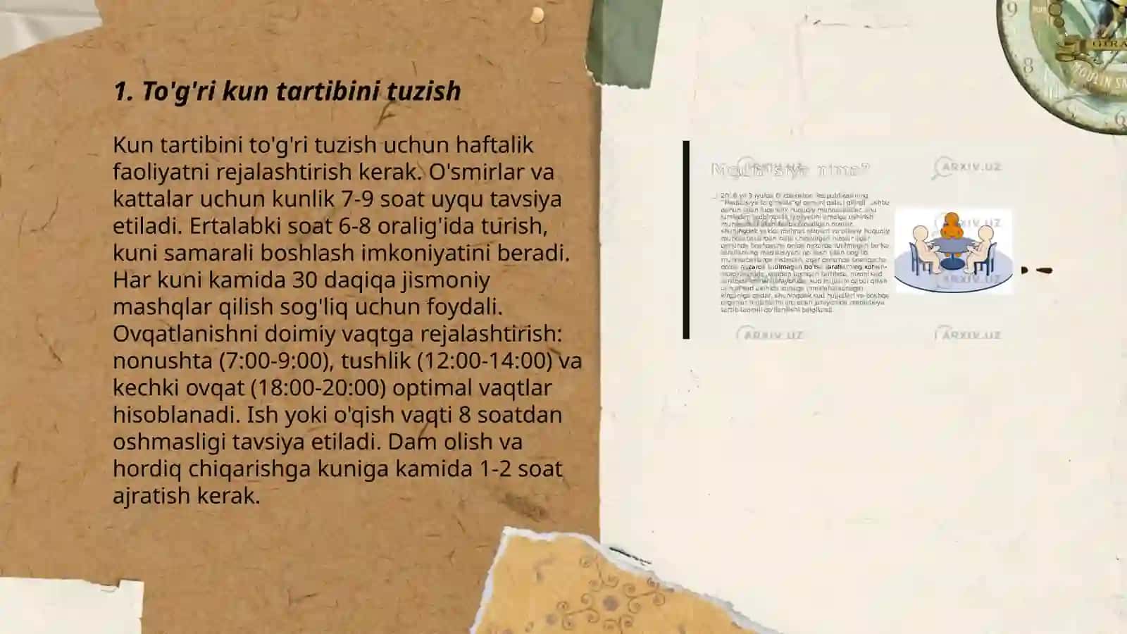 Kun tartibi va uning ahamiyati 3
