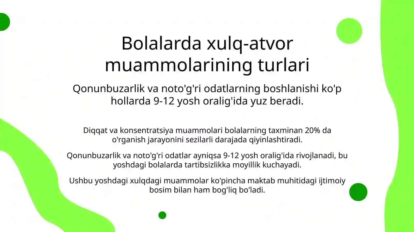 Bolalarda xulq-atvor muammolarini bartaraf etish 3