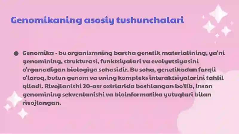 Inson genomika asoslari 3