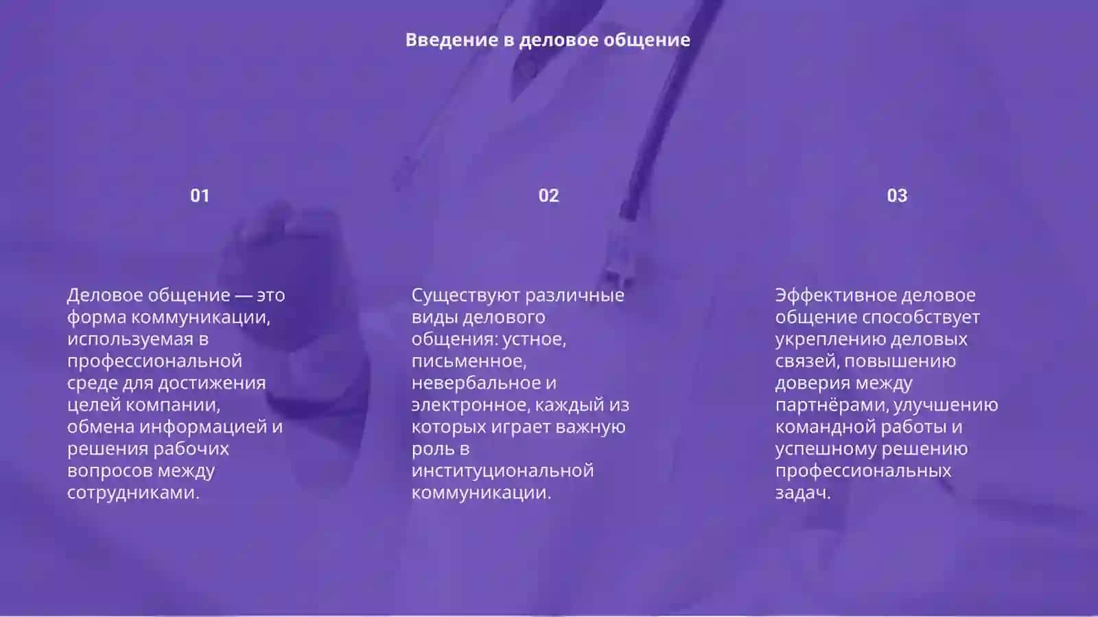 Виды делового общения 3