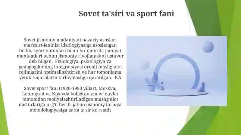 Sovet ta'siri va sport fani 3