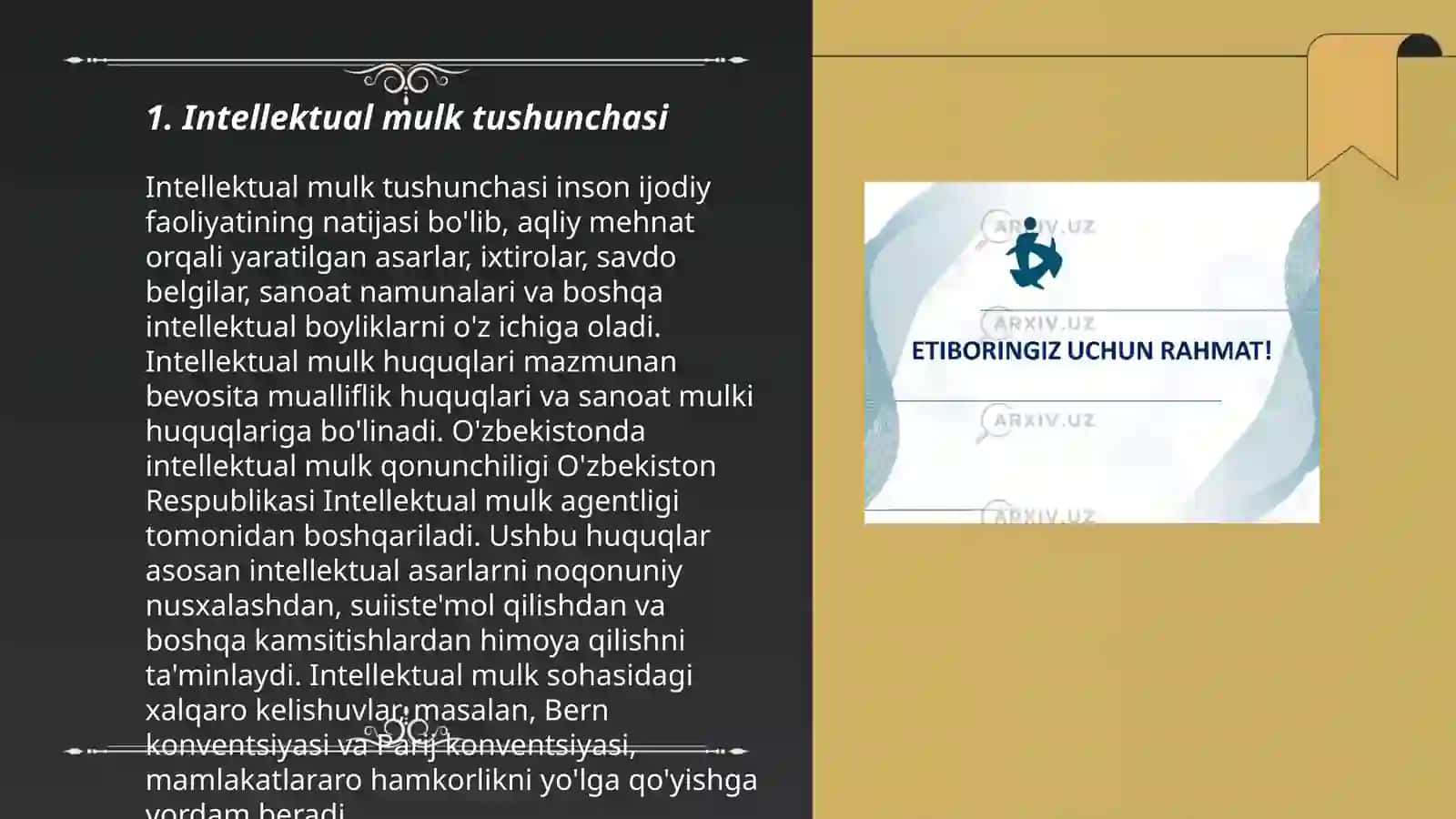 Intellektual mulk obekti va uning subektlari 3