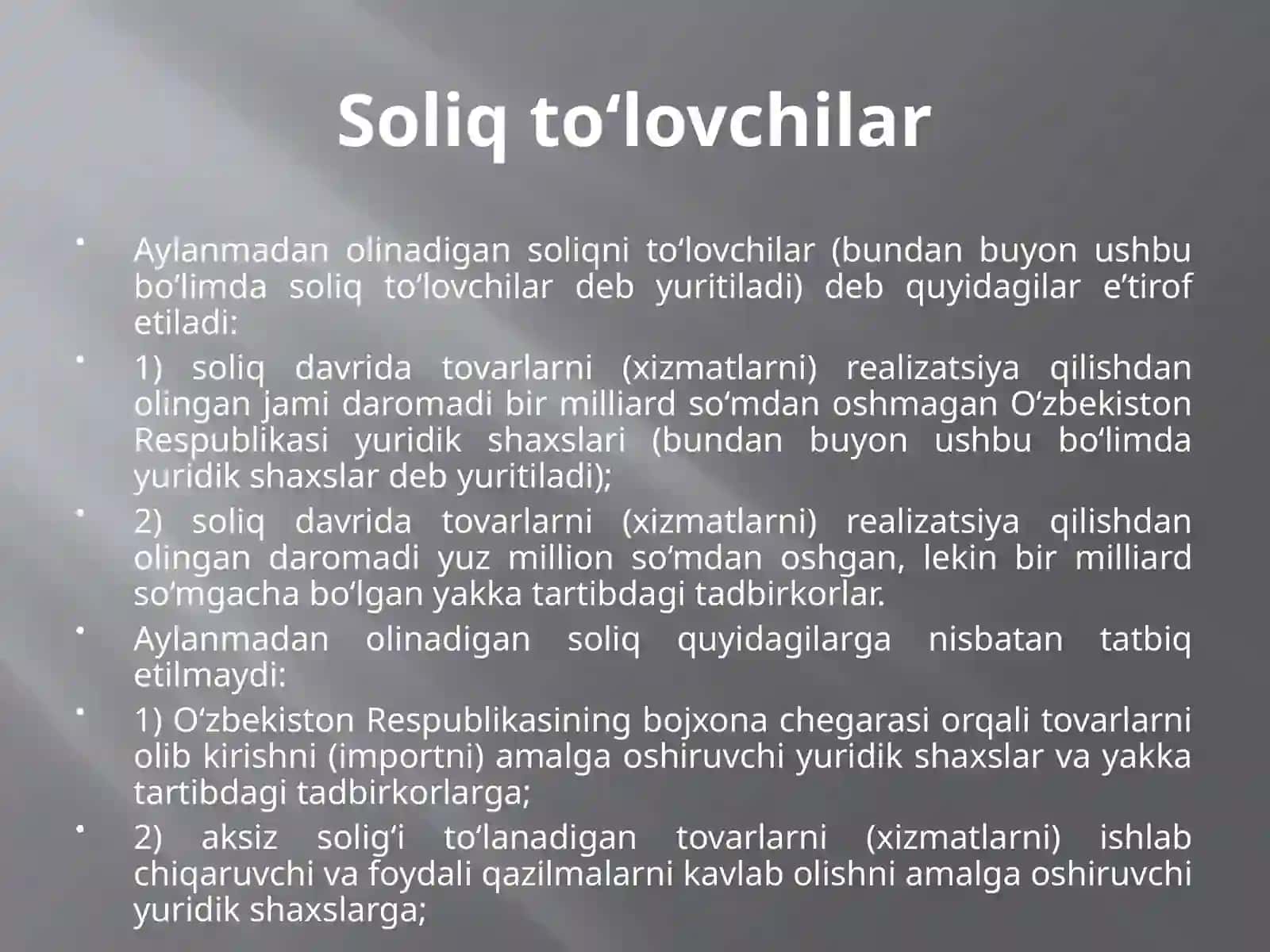 AYLAMADAN OLINADIGAN SOLIQ 3