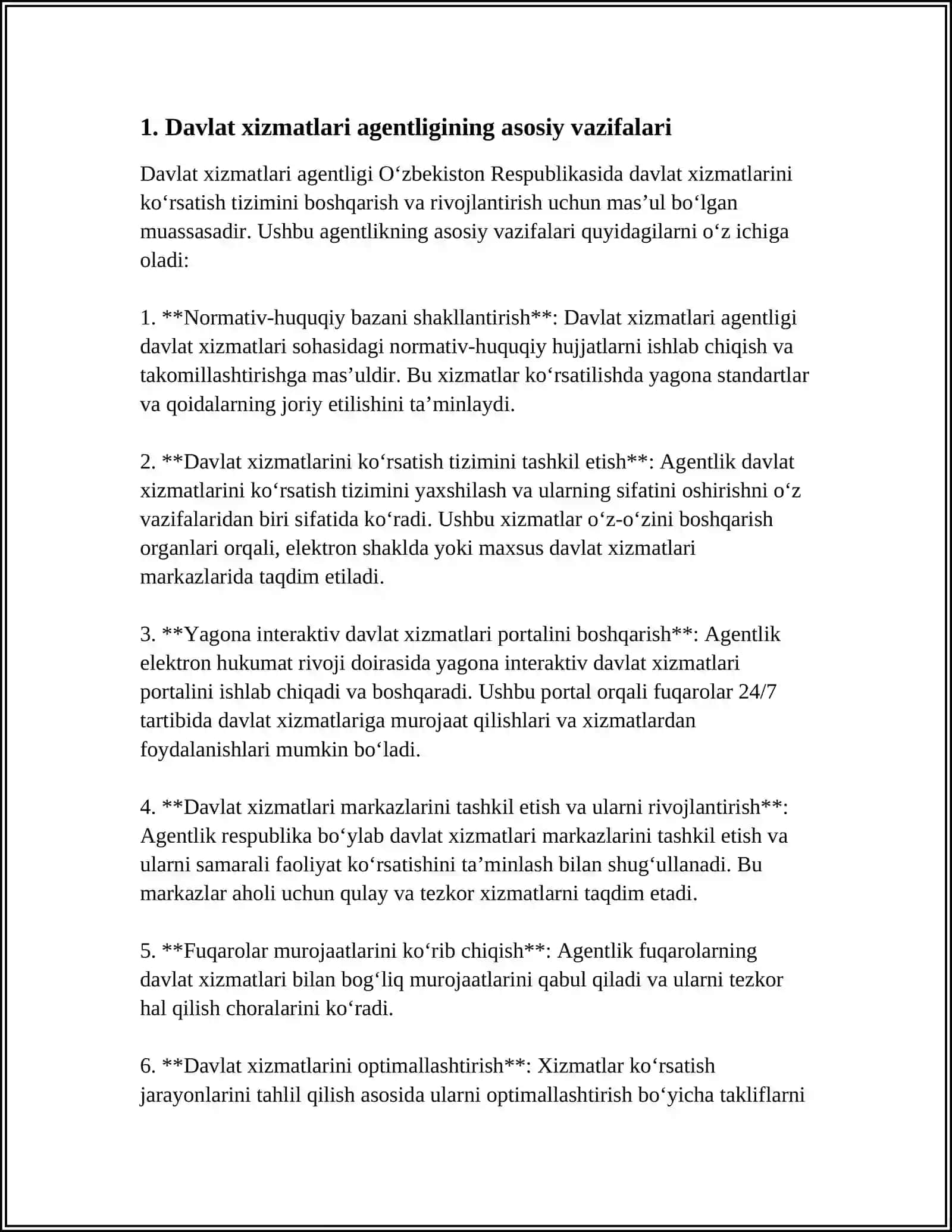 DAVLAT XIZMATLAR AGENTLIGI 3