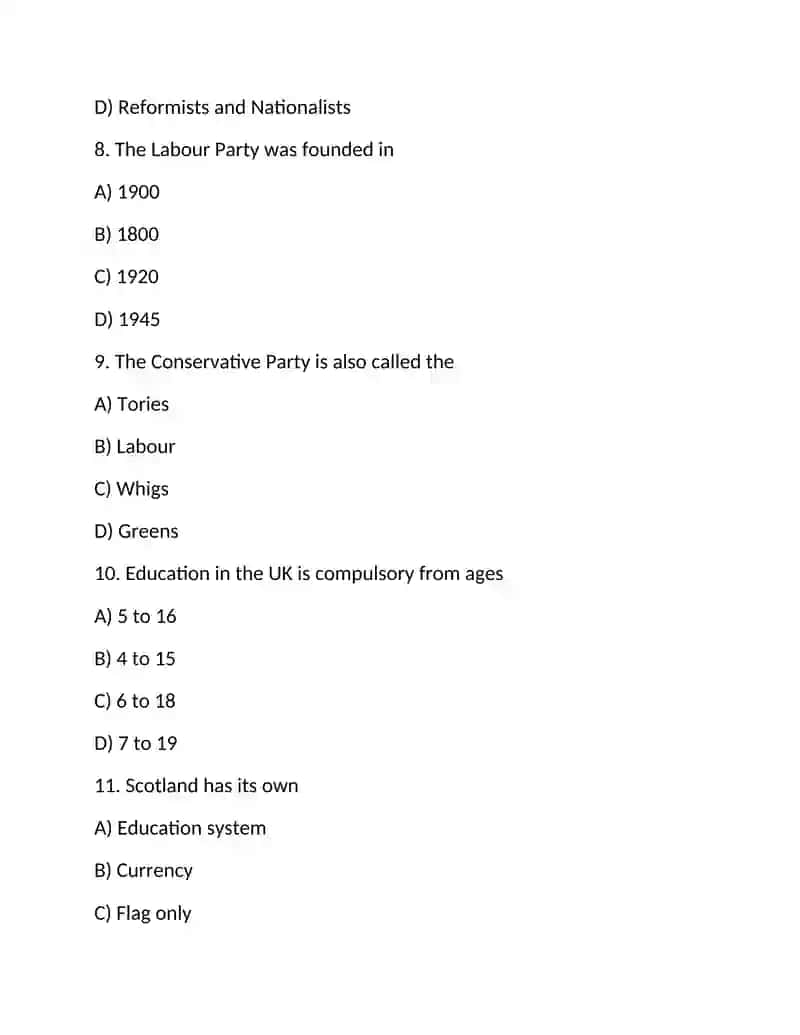 Independent Study on United Kingdom 3