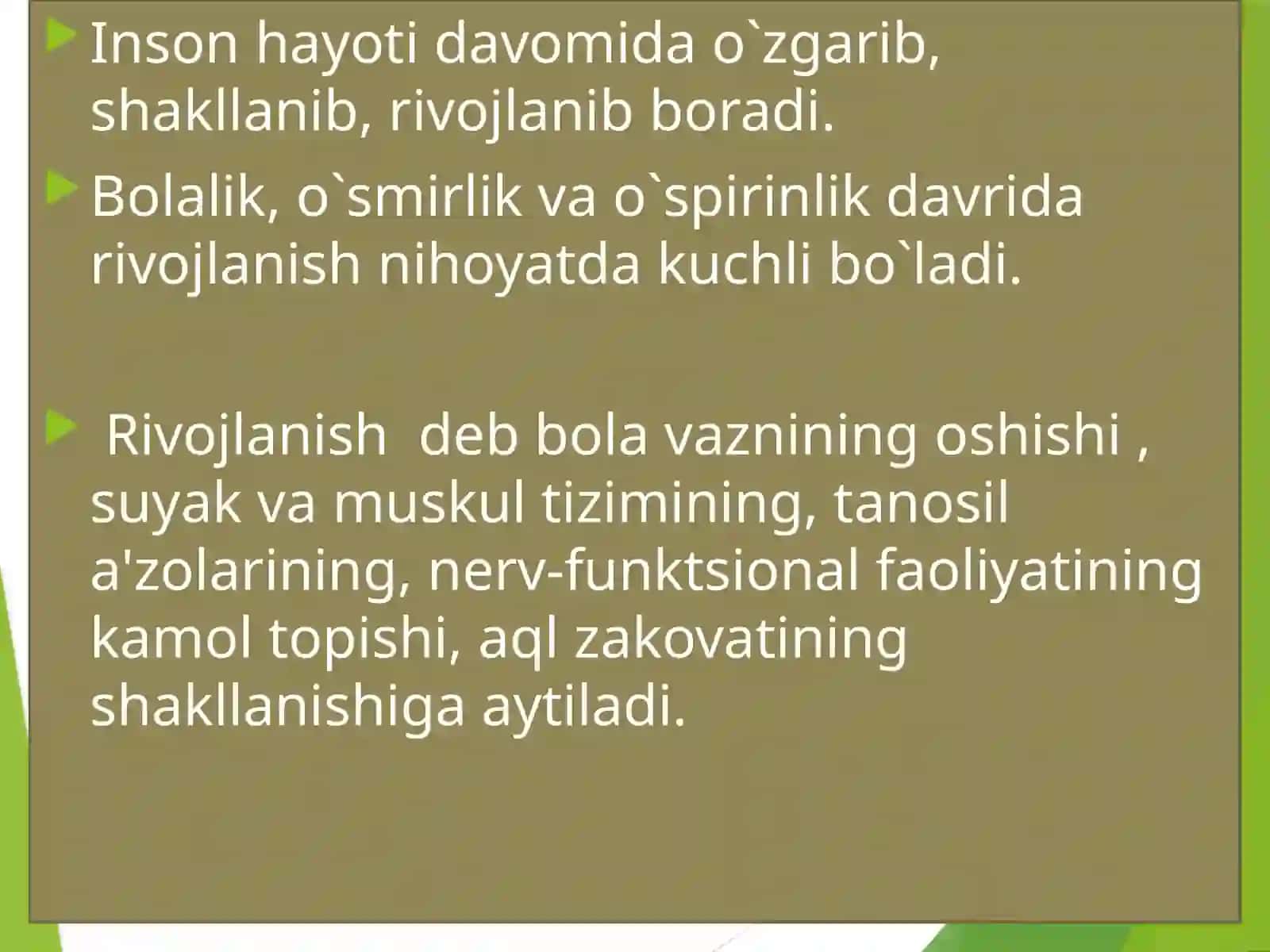 Bolaning sotsiumda rivojlanishi 3