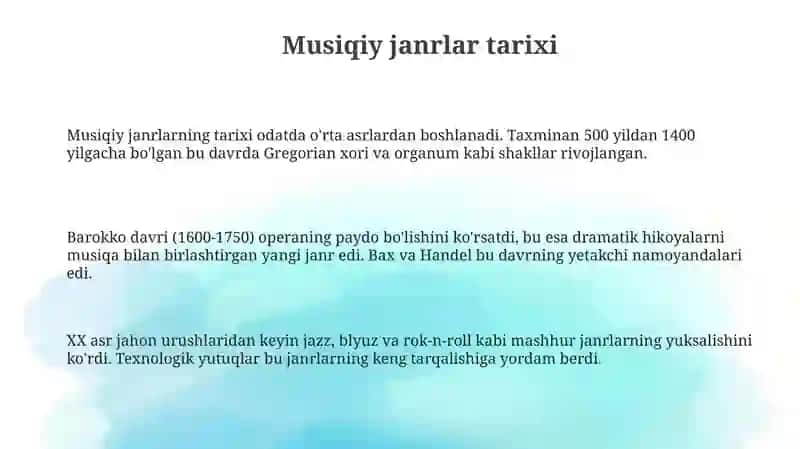 Musiqiy janr va turlari 3