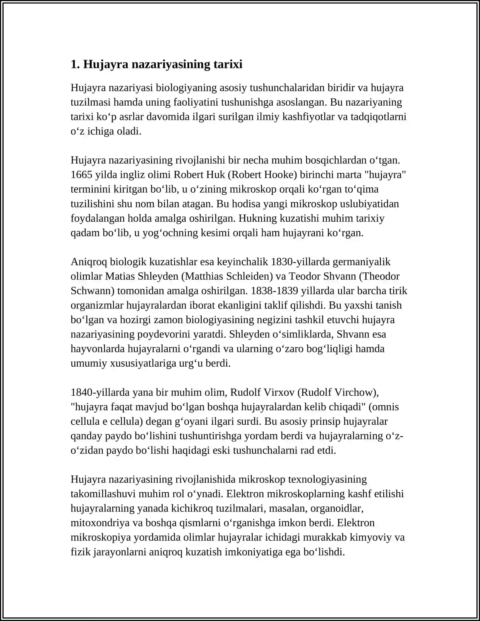 Hujayra nazariyasi 3
