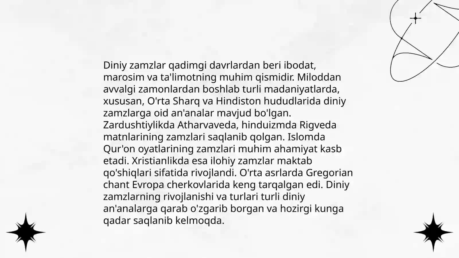 Diniy zamzlarning zamonaviy talqinlari 3