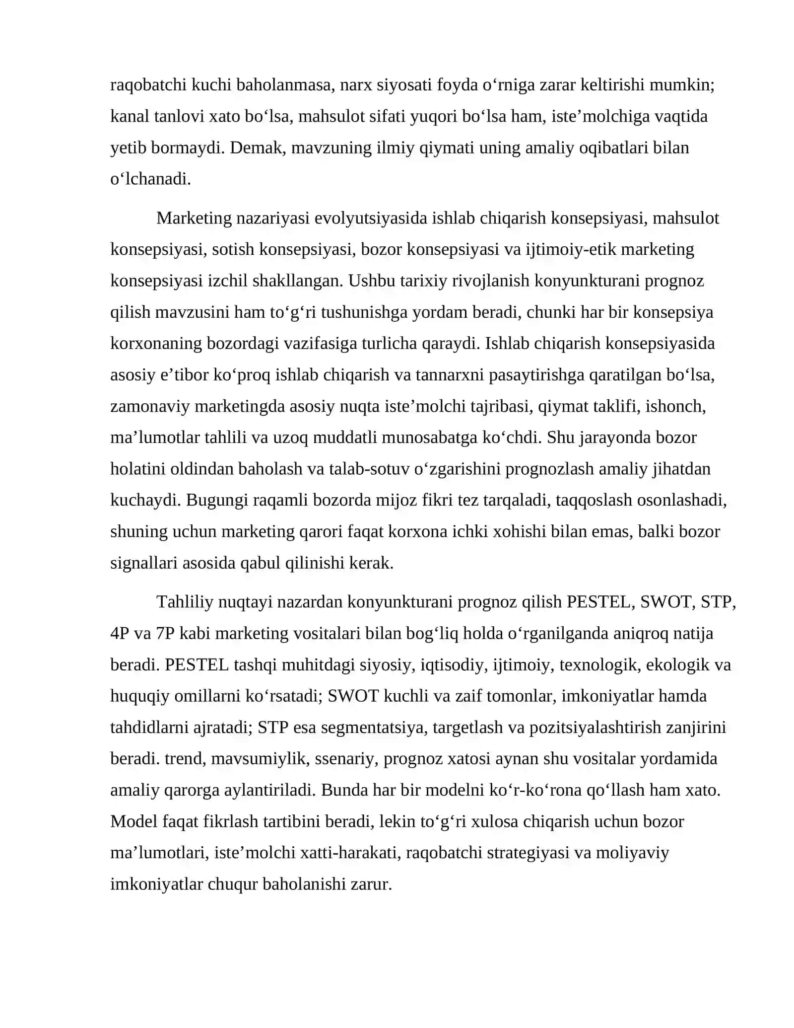 Konyunkturani prognoz qilish 3