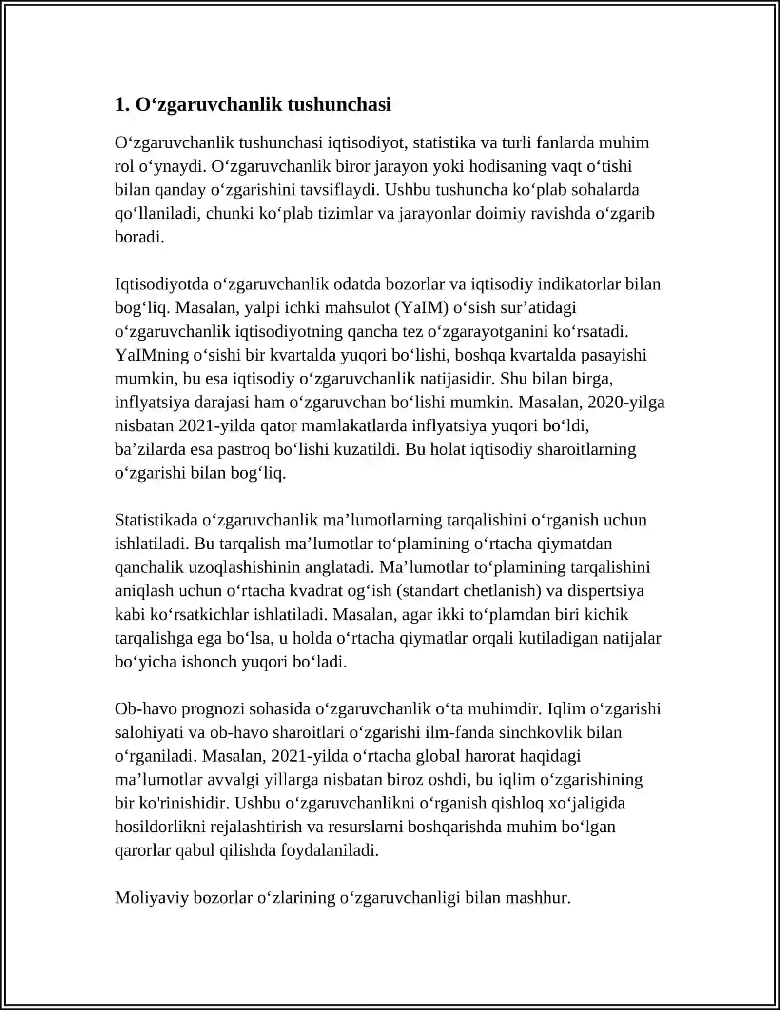 ÒZGARUVCHANLIK VA UNING TURLARI 3