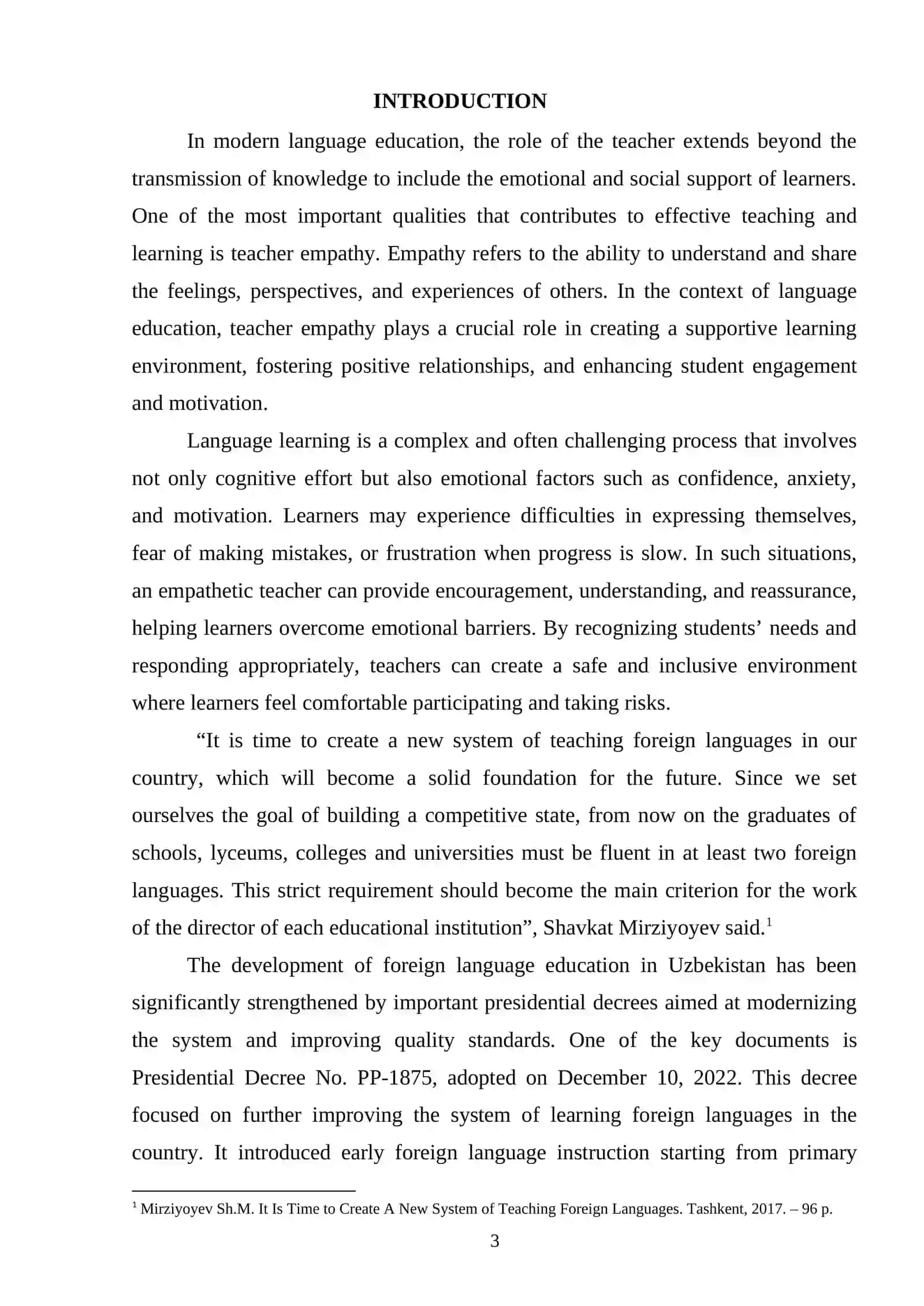 Course Paper: The Role of Self-Assessment in Language Learning 3