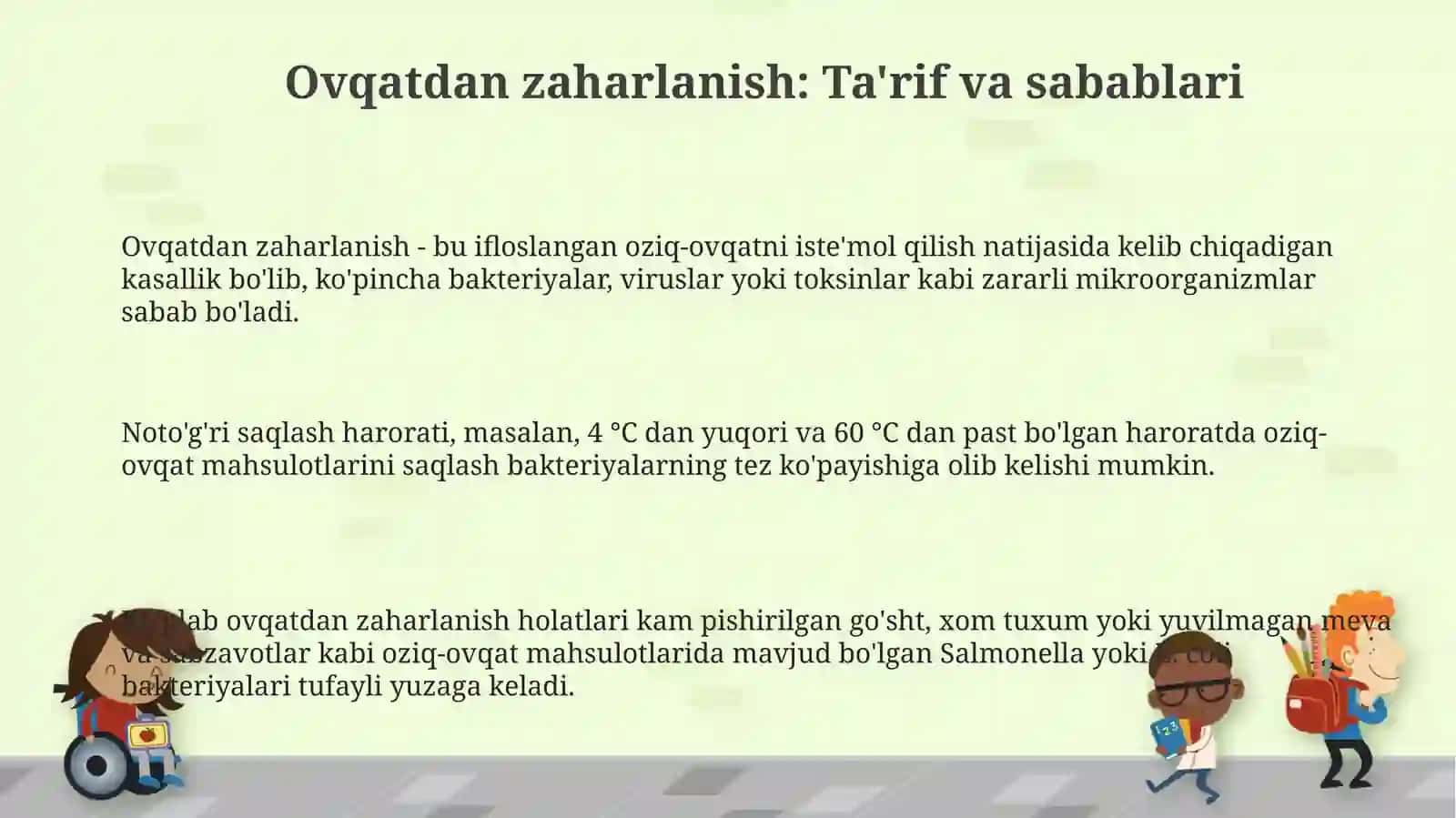 Ovqatdan zaharlanish 3