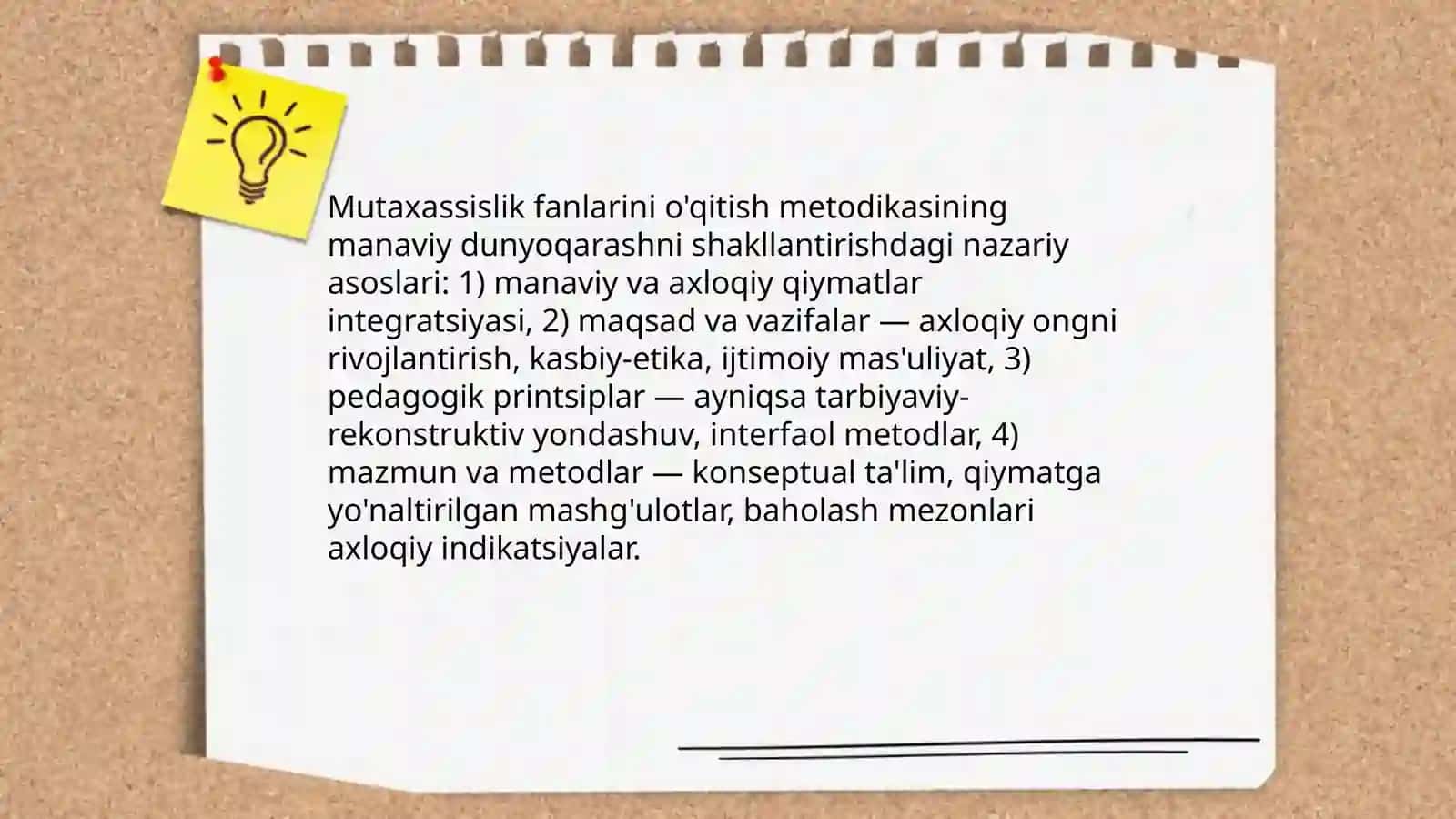 Mutaxassislik fanlarini o'qitish metodikasi 3