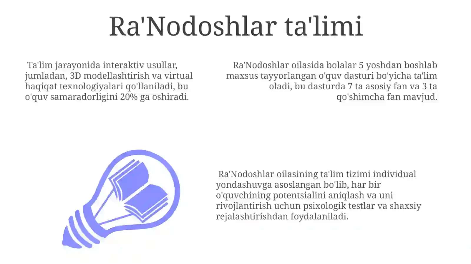 Ra'nodoshlar oilasi 3