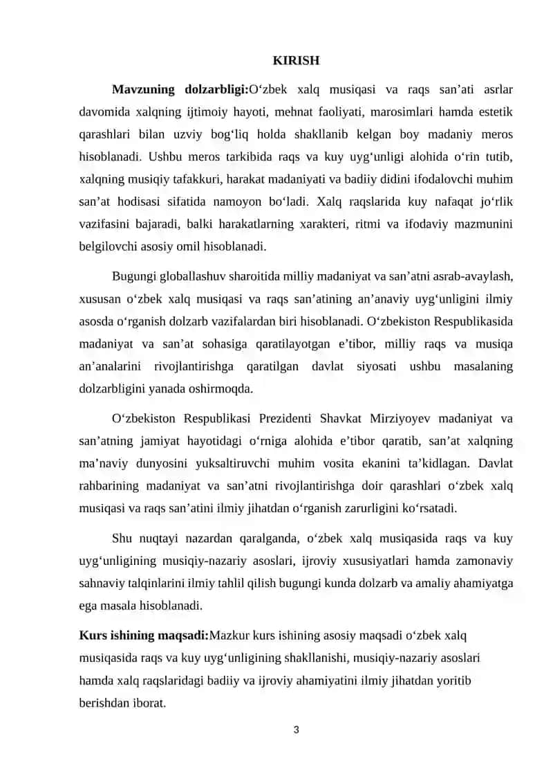 O’zbek xalq musiqasida raqs va kuy uyg’unligi 3