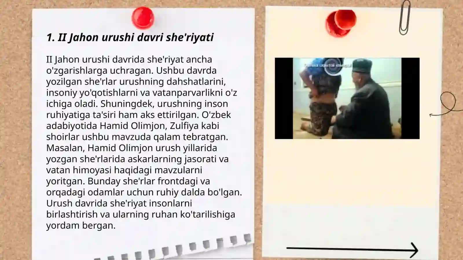 II Jahon urushi va urushdan keyingi davr adabiyotini tahlil qilish 3