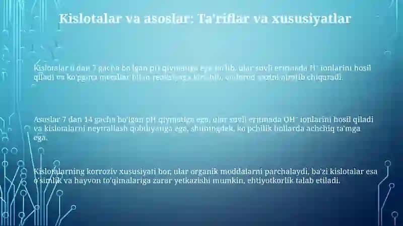 Tabiiy indikatorlar yordamida kislota va ishqorlarni aniqlash 3
