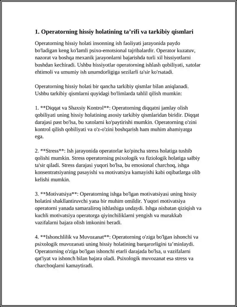 OPERATORNING HISSIY HOLATI 3