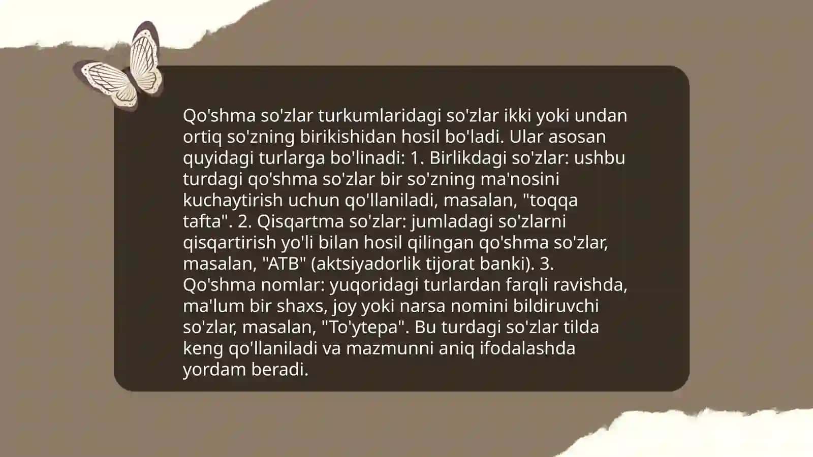 Mo'yunchur bitigtoshi matnidagi qo'shma va juft so'zlar 3