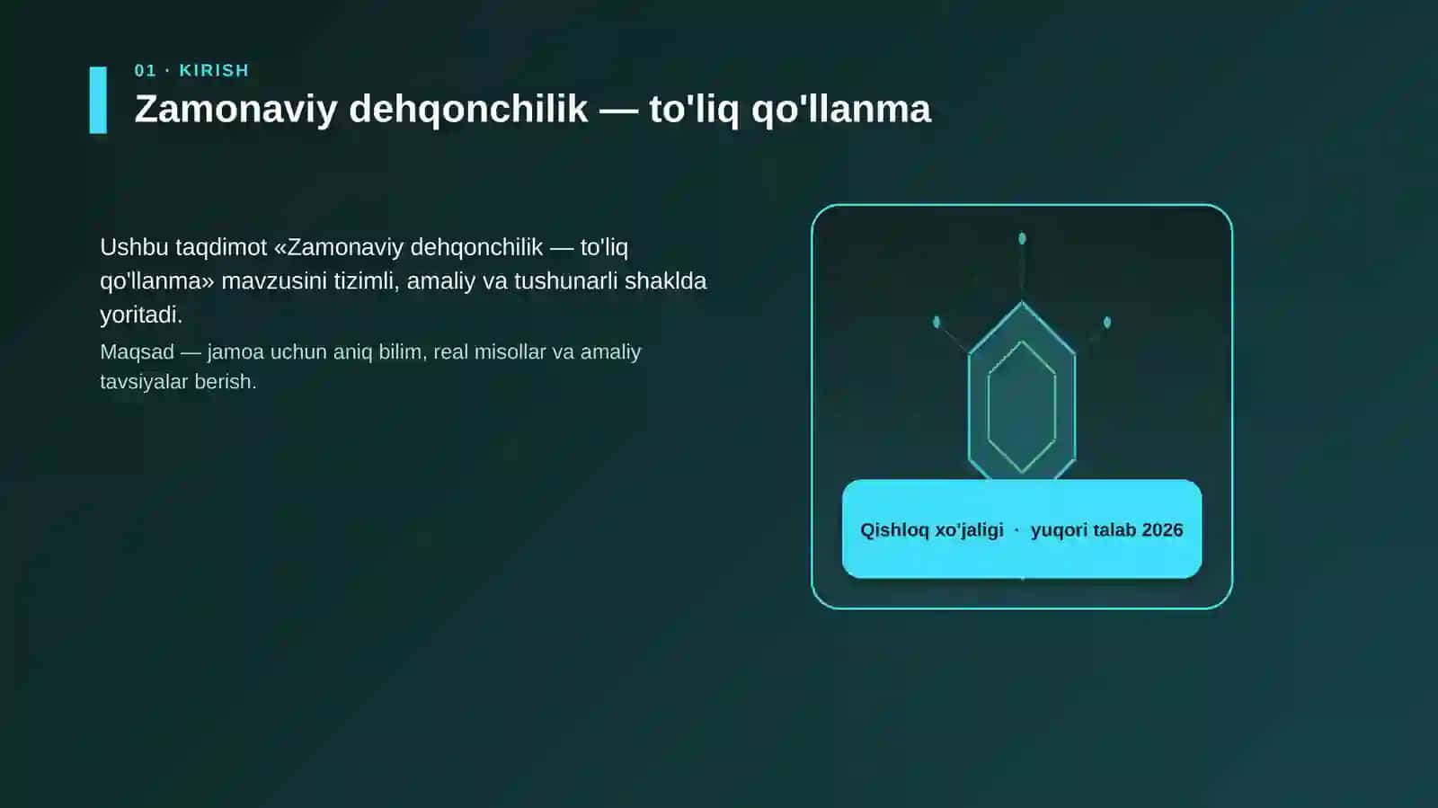Zamonaviy dehqonchilik — to'liq qo'llanma 3
