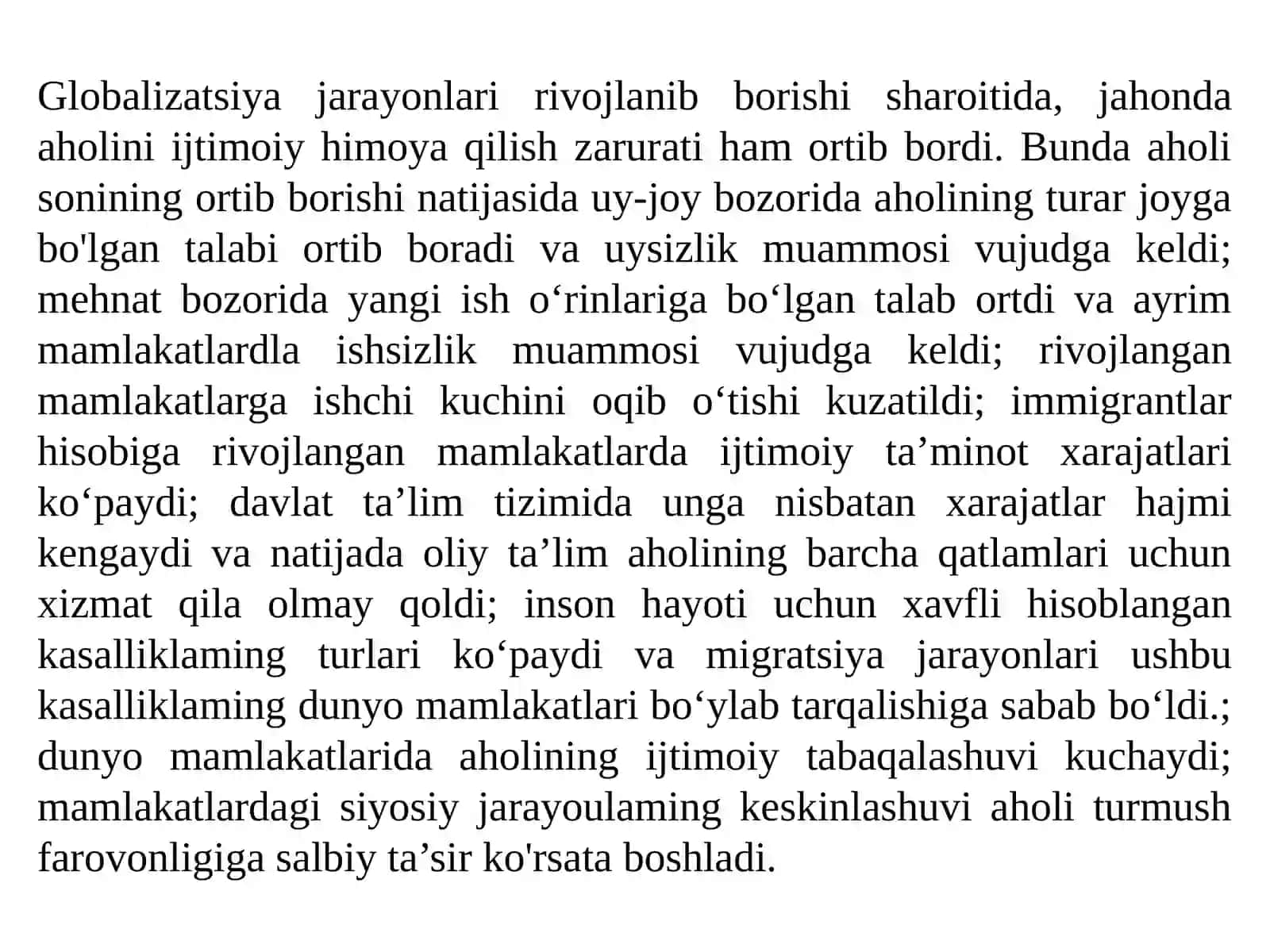 Globallashuvning jamiyatga ta'siri 3