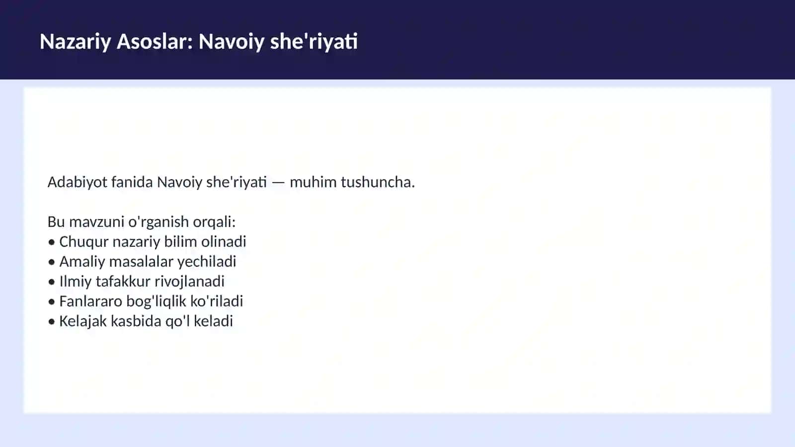 Alisher Navoiy Dars Ishlanma 3