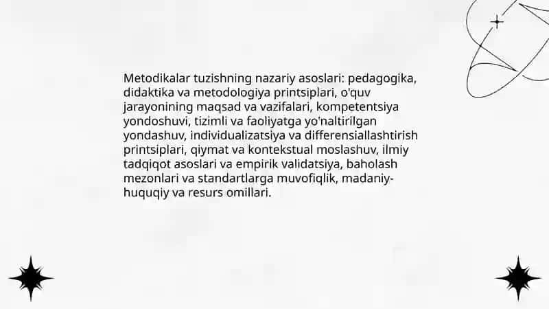 Metodikalar tuzish va moslashtirish 3