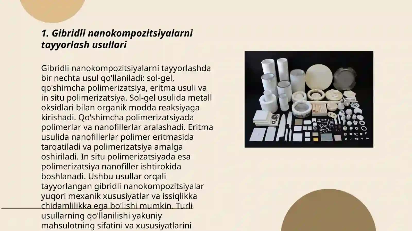 Gibridli nanokompozitsion materiallar 3