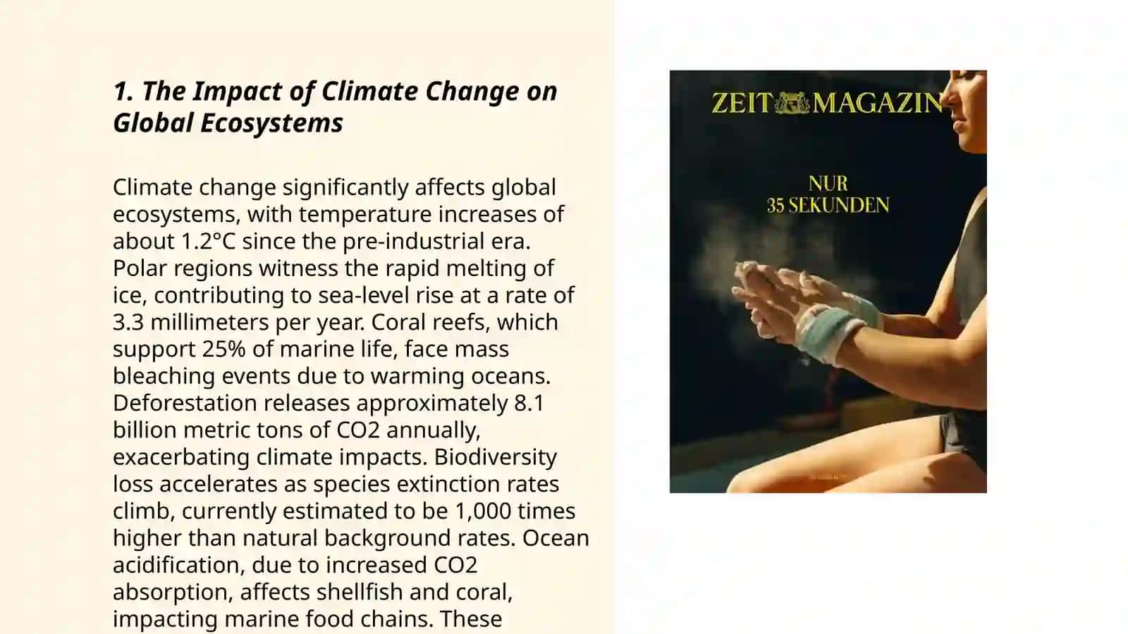 Climate Change and Its Impact on Global Ecosystems 3