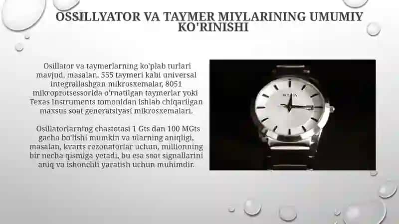 Osillator va Taymer MIYlarining Umumiy Ko'rinishi 3