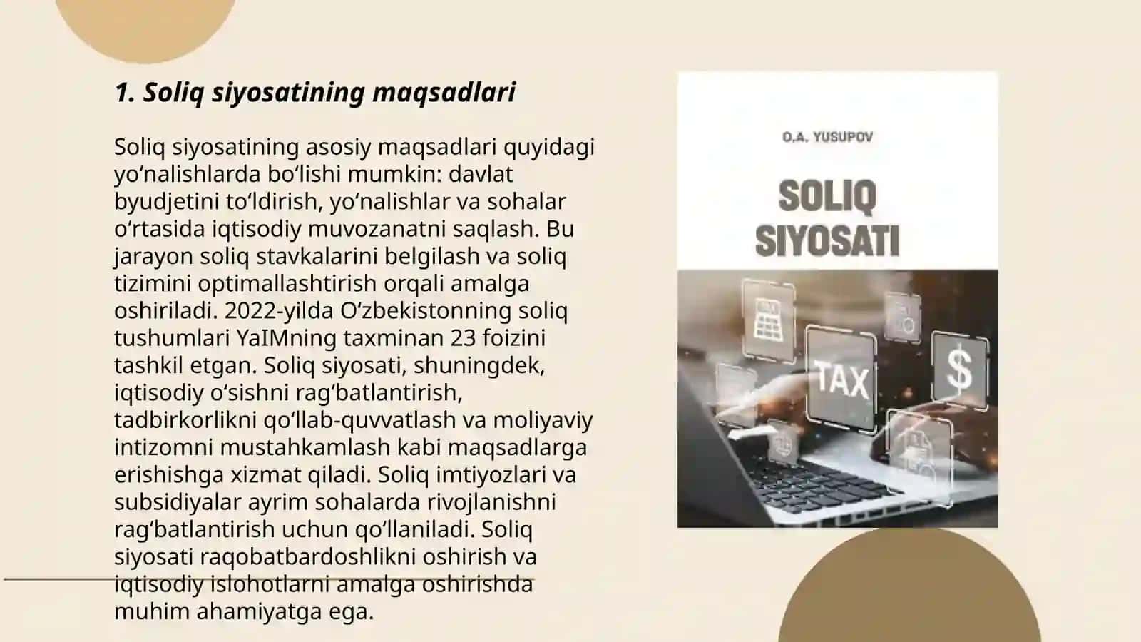 Soliq siyosati 3