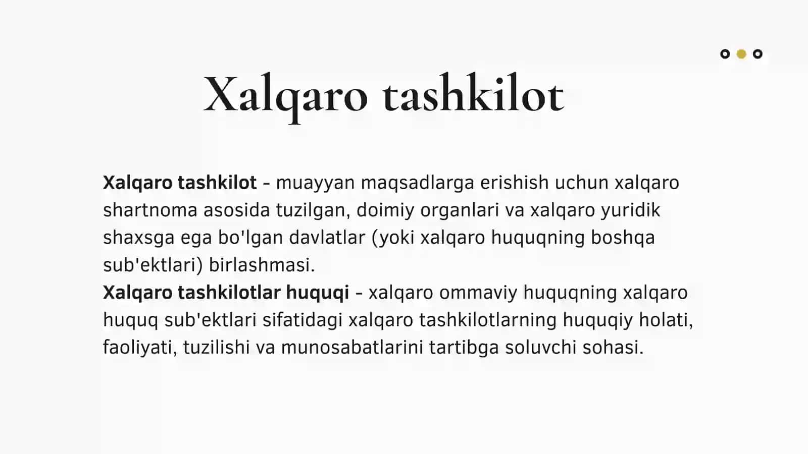 Xalqaro tashkilotlar huquqlari 3