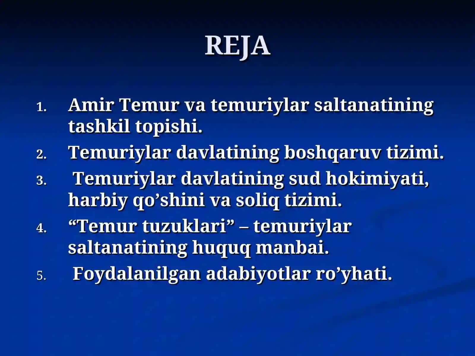 Amir Temur Va TemuriylarImperiyasi Davlati Va Huquqi 3