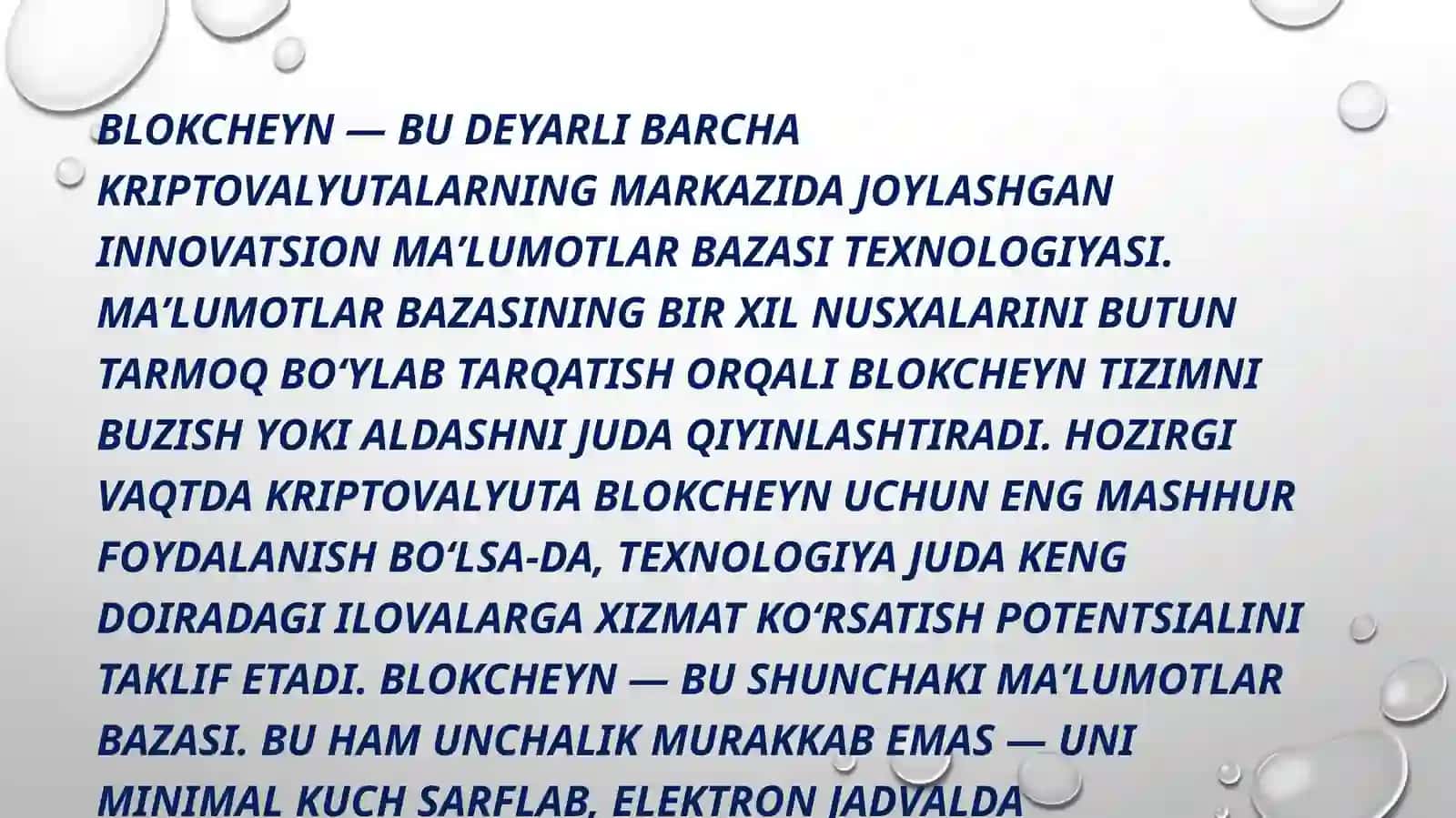 Blokcheyn, buyumlar interneti, sun’iy intellekt, katta ma’lumotlar iqtisodiy tarmoqlarda qo’llanishi 3