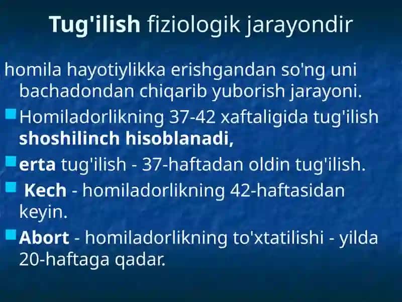 Fiziologik tug‘ruq 3