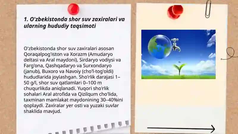 Shor suvlarni chuchuklashtirish g'oyasi 3